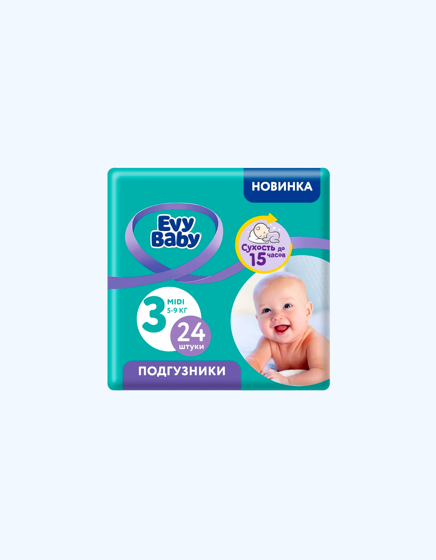 Evy Baby Подгузники 3 5-9 кг, 24 шт