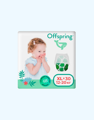 Offspring Подгузники-трусики XL, 12-20 кг, Тропики, 30 шт