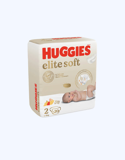 Huggies Elite Soft 2 Подгузники, 4-6 кг, 20 шт
