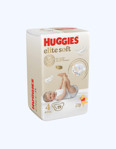 Huggies Elite Soft 4 Подгузники, 8-14 кг, 19/33 шт