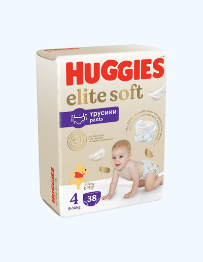 Huggies Elite Soft 4 Подгузники-трусики, 9-14 кг, 38 шт
