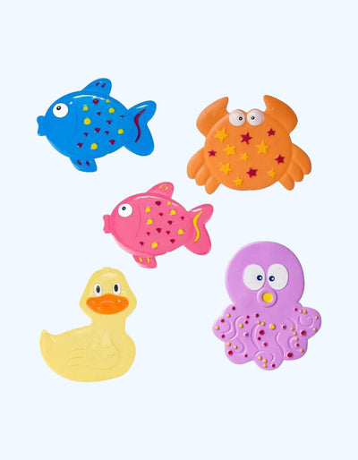 Canpol Babies Мини-коврик для ванной, на присосках, 0+ мес., 5 шт