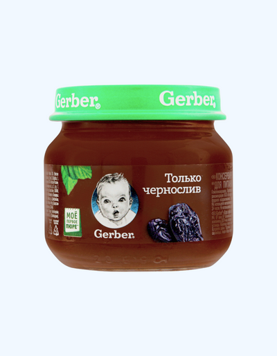 Gerber pyuresi, o'rik, 4+ oy, 80 g