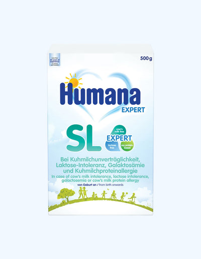 Humana SL Expert Смесь, безлактозная, быстрорастворимая, 0+ мес., 500 г