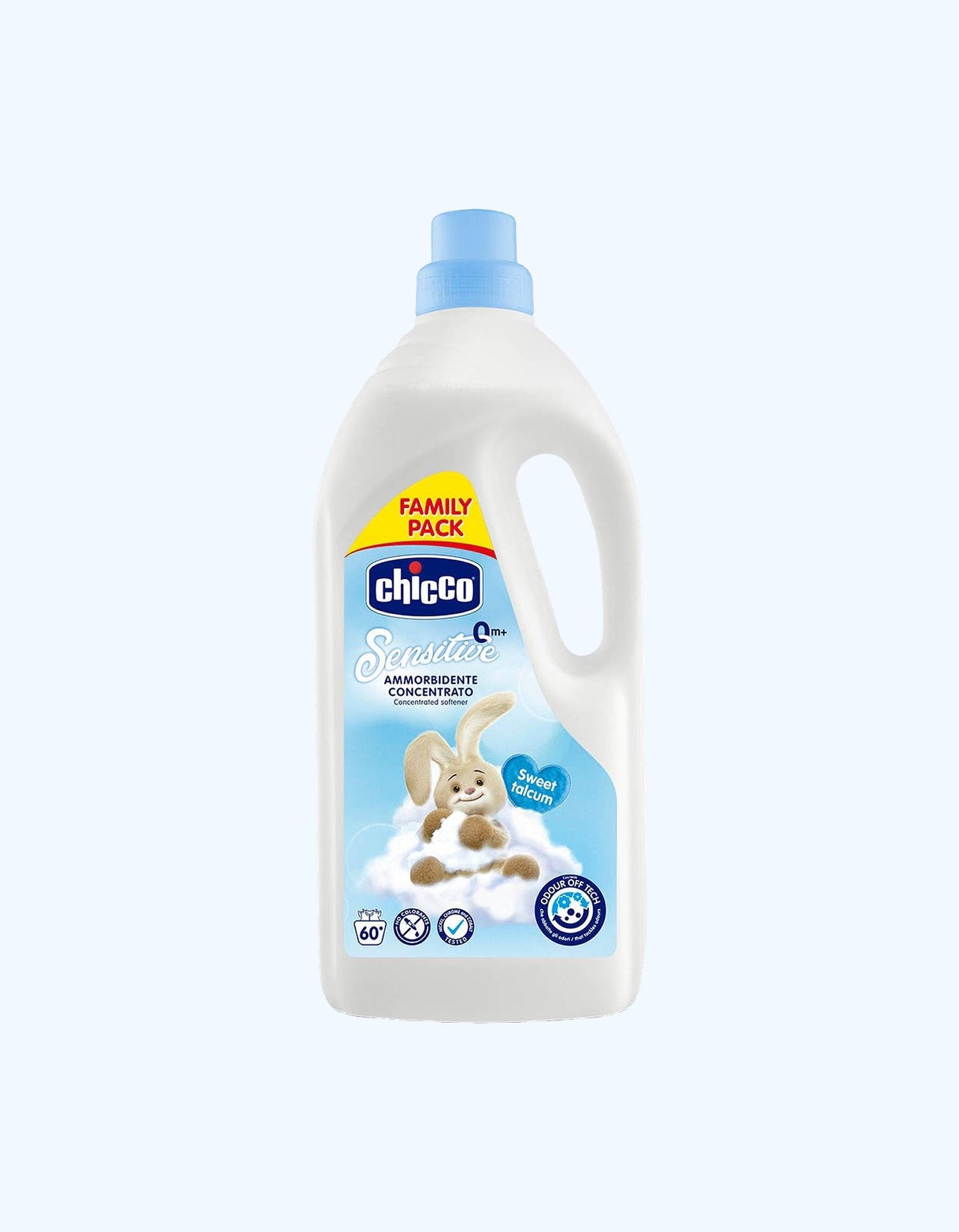 Chicco Sweet Talcum mato yumshatuvchi, 0+ oy, 1500 ml