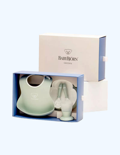 BabyBjorn Подарочный набор для кормления, зеленый