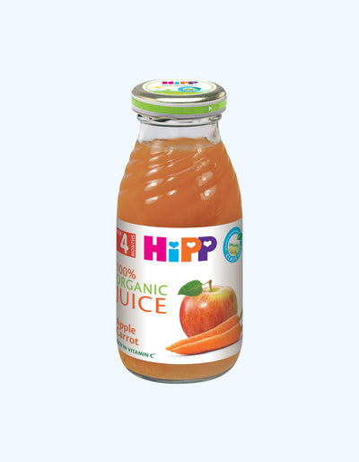 HiPP Натуральный сок, яблоко, морковь, 4+ мес., 200 мл