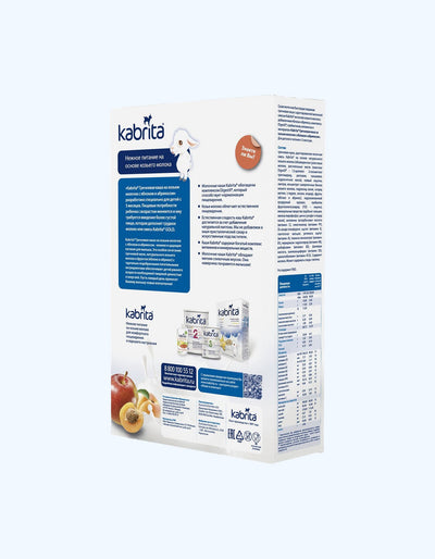 Kabrita Каша, на козьем молоке, яблоко, абрикос, 5+ мес., 180 г