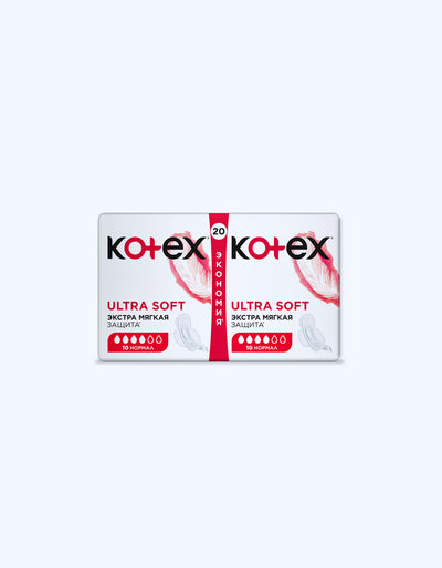 Kotex Прокладки Ultra soft Нормал, 4 капли, 20 шт