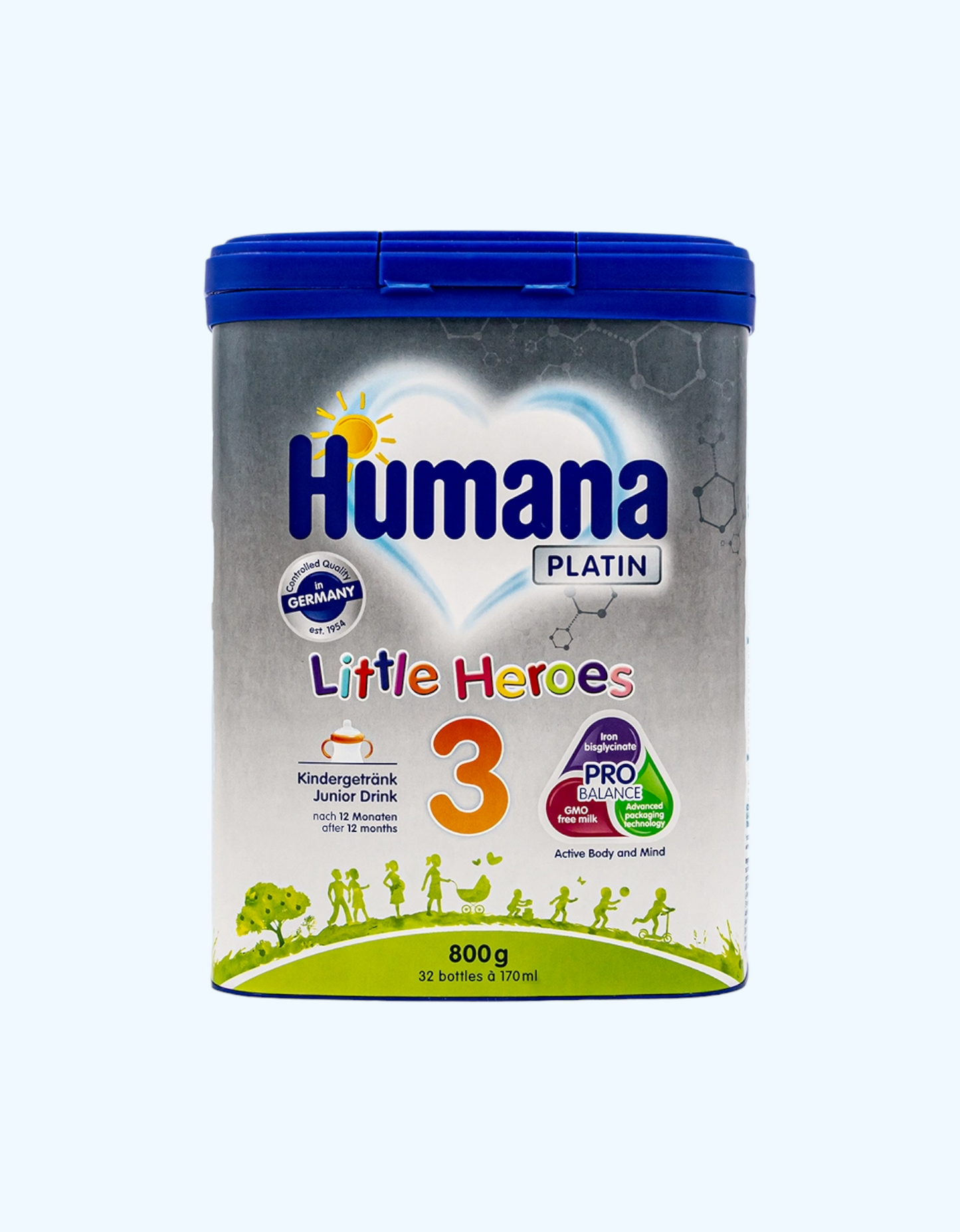 Humana Platin 3 Little Heroes Смесь, молочная, быстрорастворимая, 12+ мес., 400/800 г