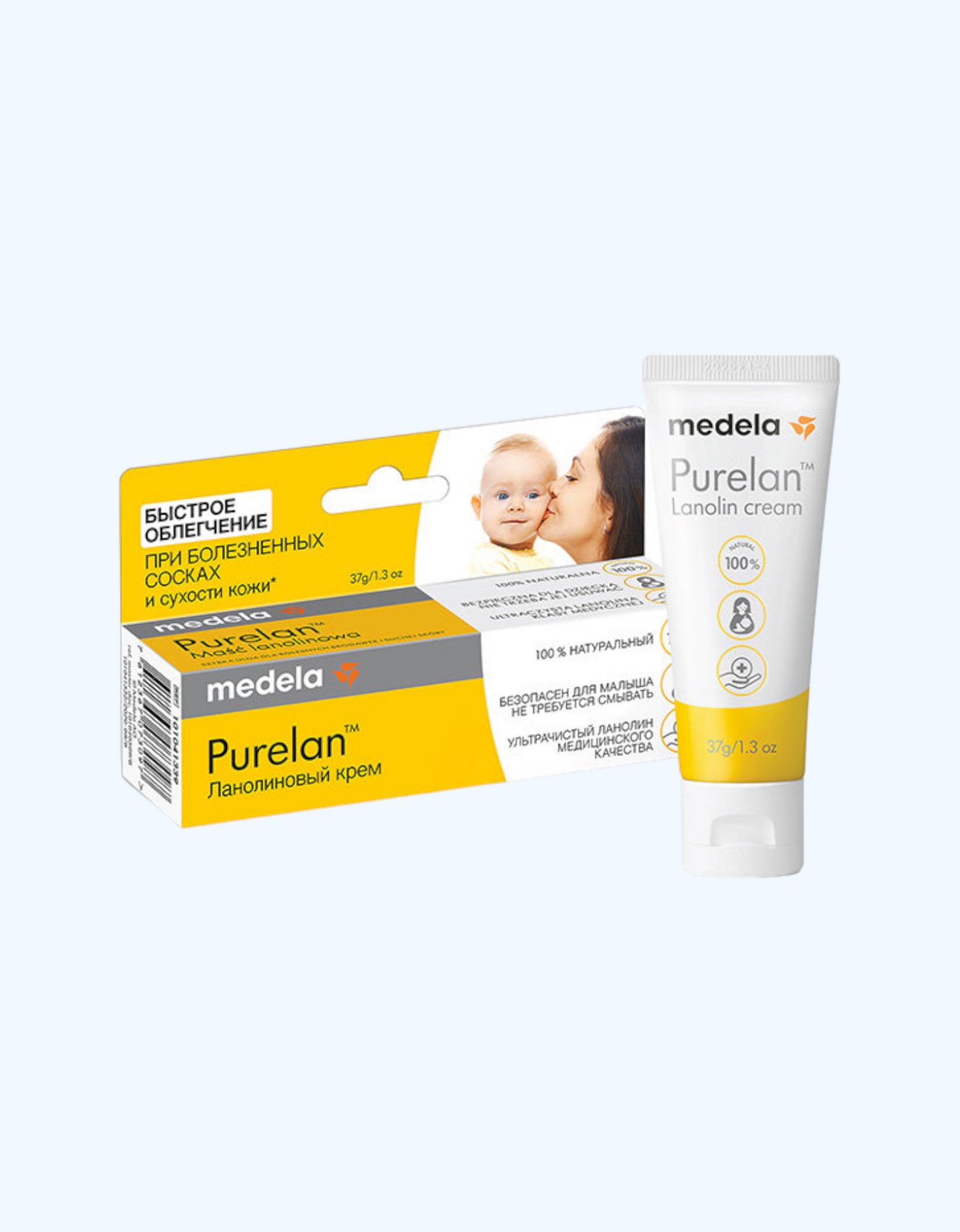 Medela Крем для сосков Purelan Ланолиновый крем, 37 гр