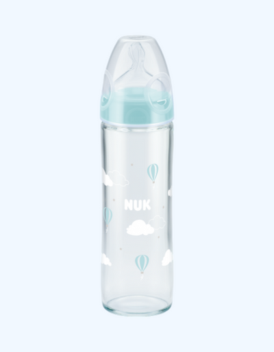 Nuk Бутылка Classik силиконовая, стекло, 240 мл