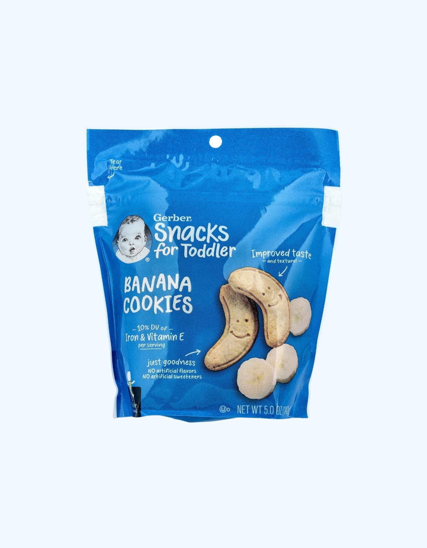 Gerber Tabiiy bananlar bilan pishirilgan pechenye, 12+ oy, 142 g