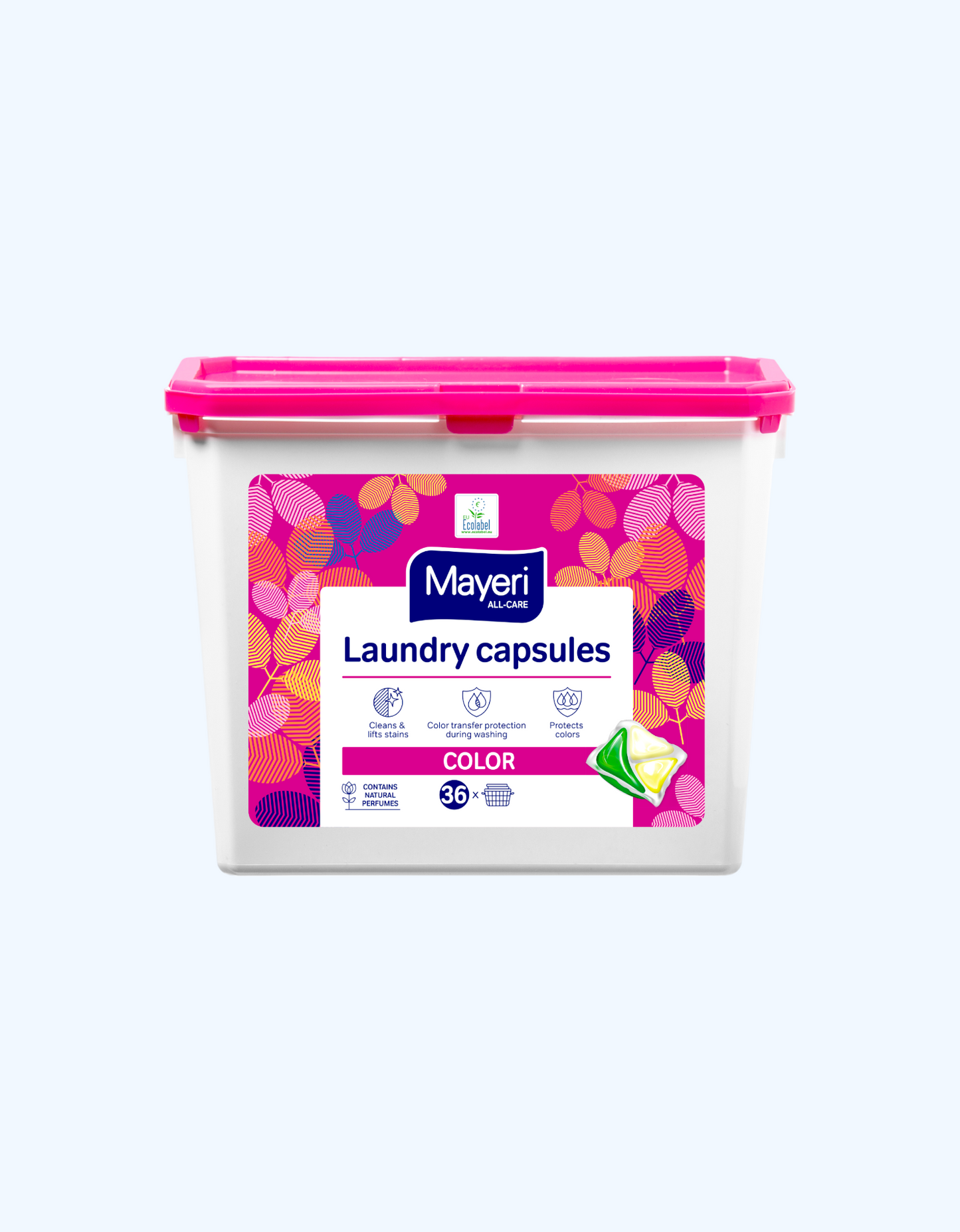 Mayeri All-Care Капсулы для стирки цветного белья, 10/32/36 шт