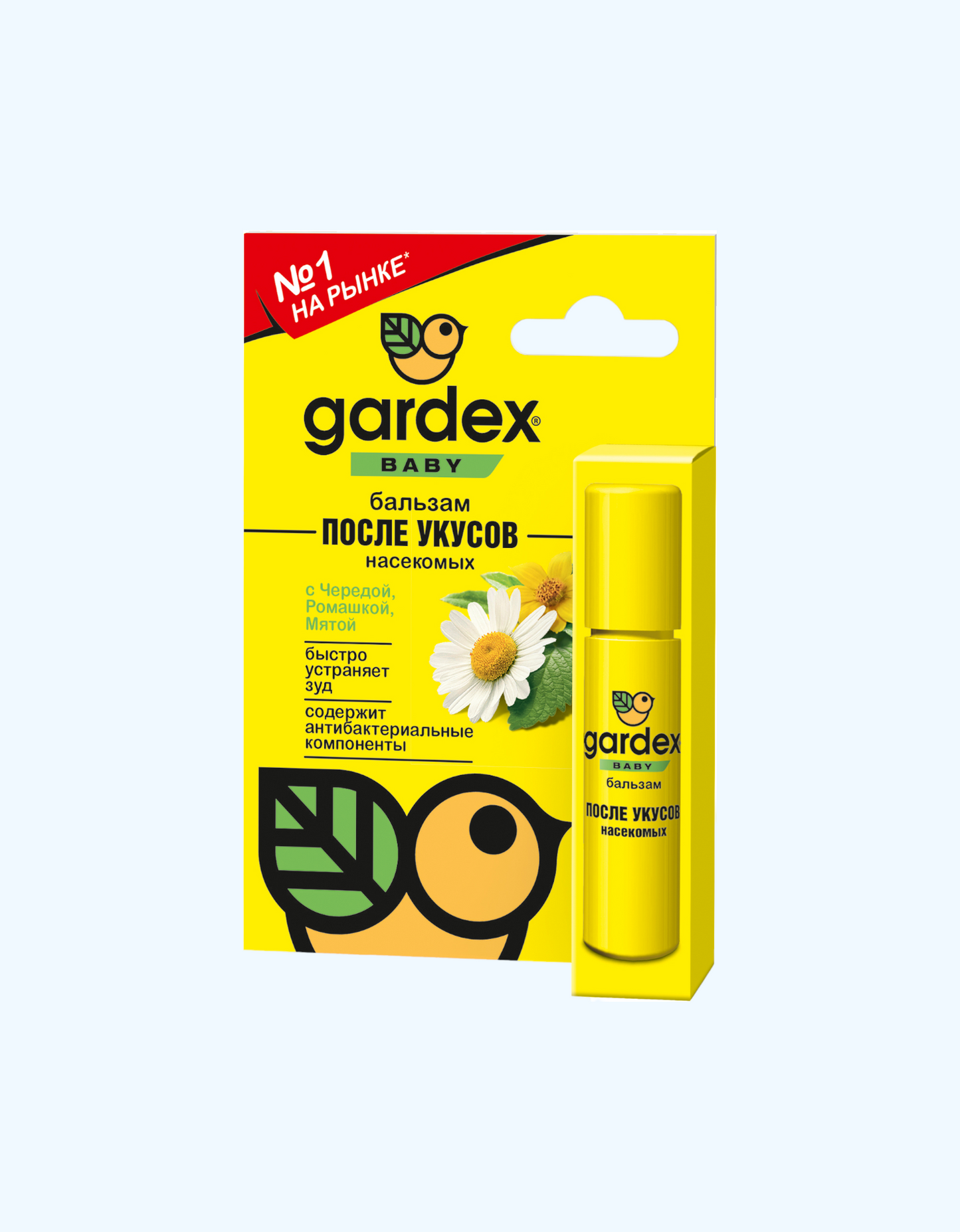 Gardex Baby Бальзам после укусов насекомых, с чередой, мятой и ромашкой, 7 мл