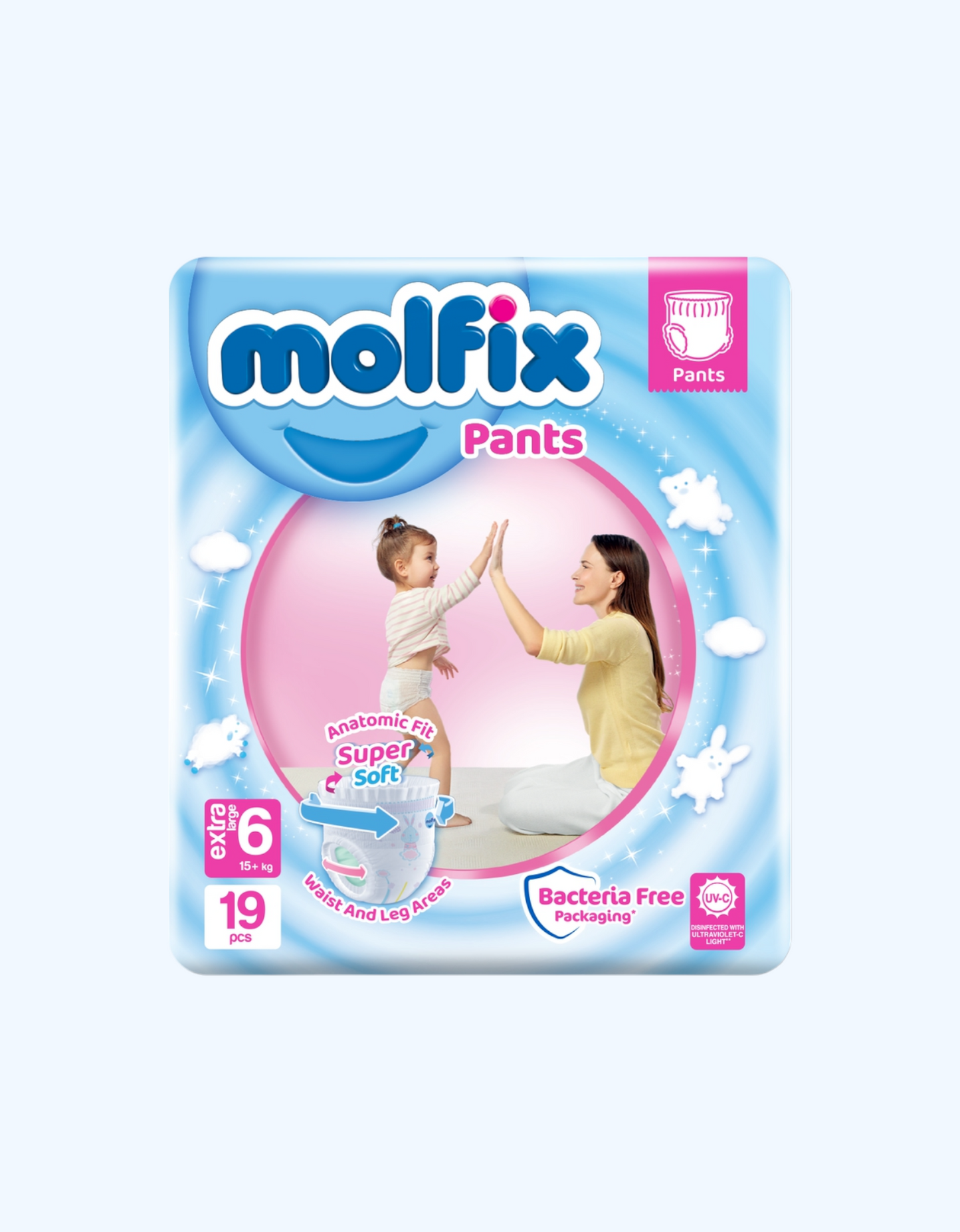 Molfix Panties ECO No 6 (15-22 kg), 19 dona.