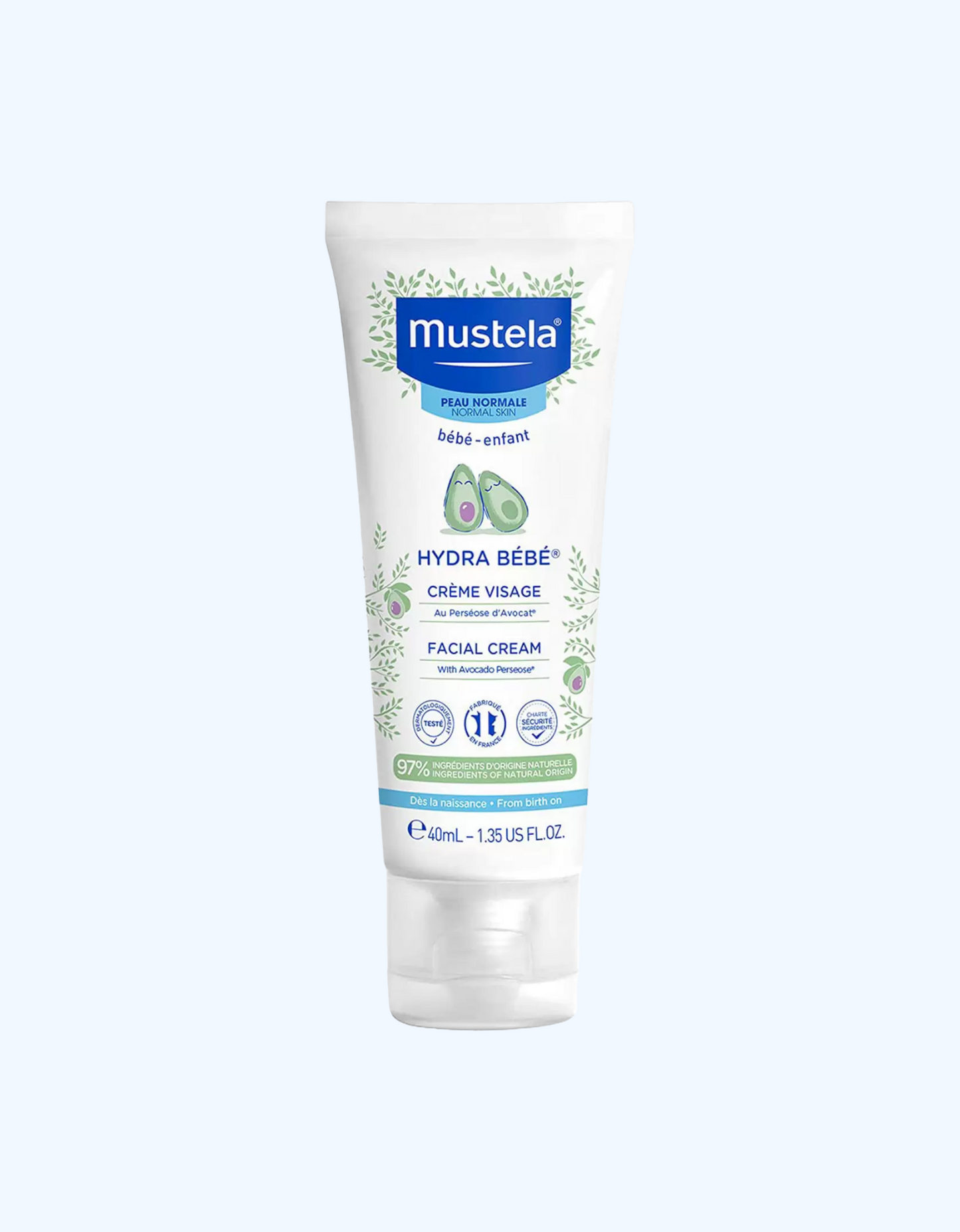 Mustela Увлажняющий крем для лица, 40 мл