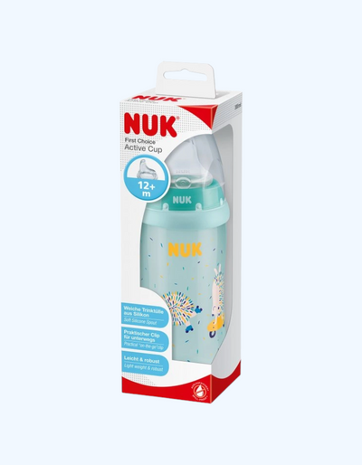 Silikon nozulli Nuk Activ ho'ltiriladigan stakan, 12+ oy, 300 ml