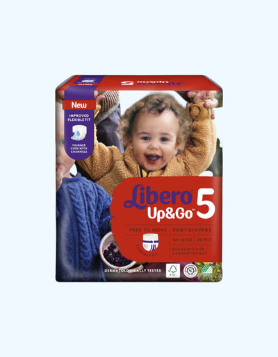 Libero Up&amp;Go 5, tagliklar-shimlar, 10-14 kg, 20 dona