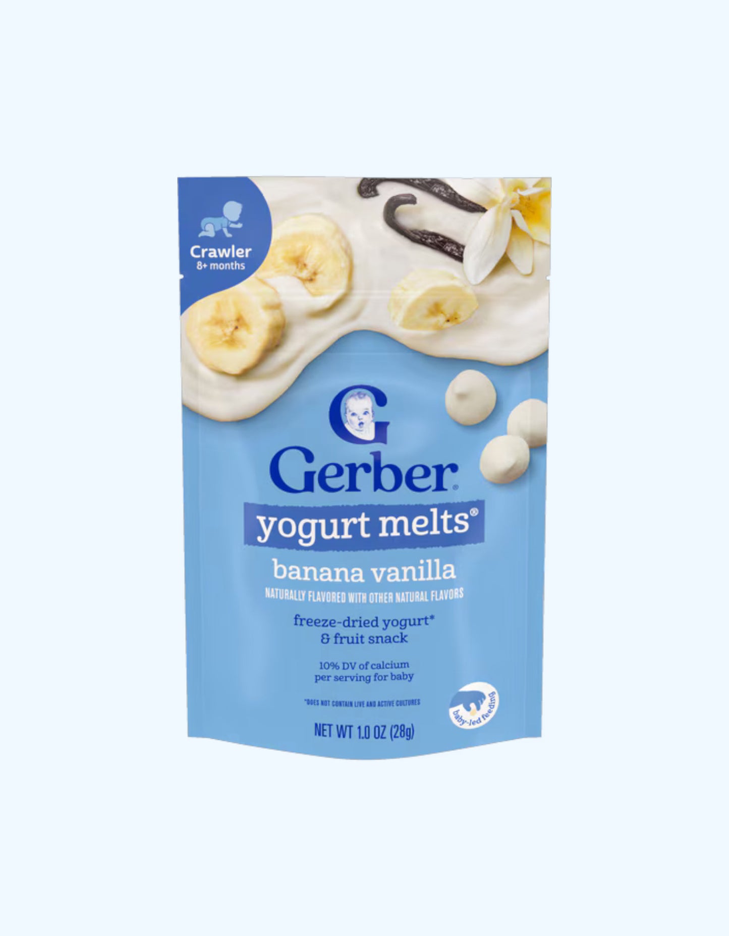 Gerber Запеченные кусочки йогурта, со вкусом банана и ванили, 8+ мес., 28 г