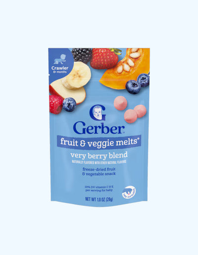 Gerber pishirilgan yogurt bo'laklari, berry ta'mi, 8+ oy, 28 g