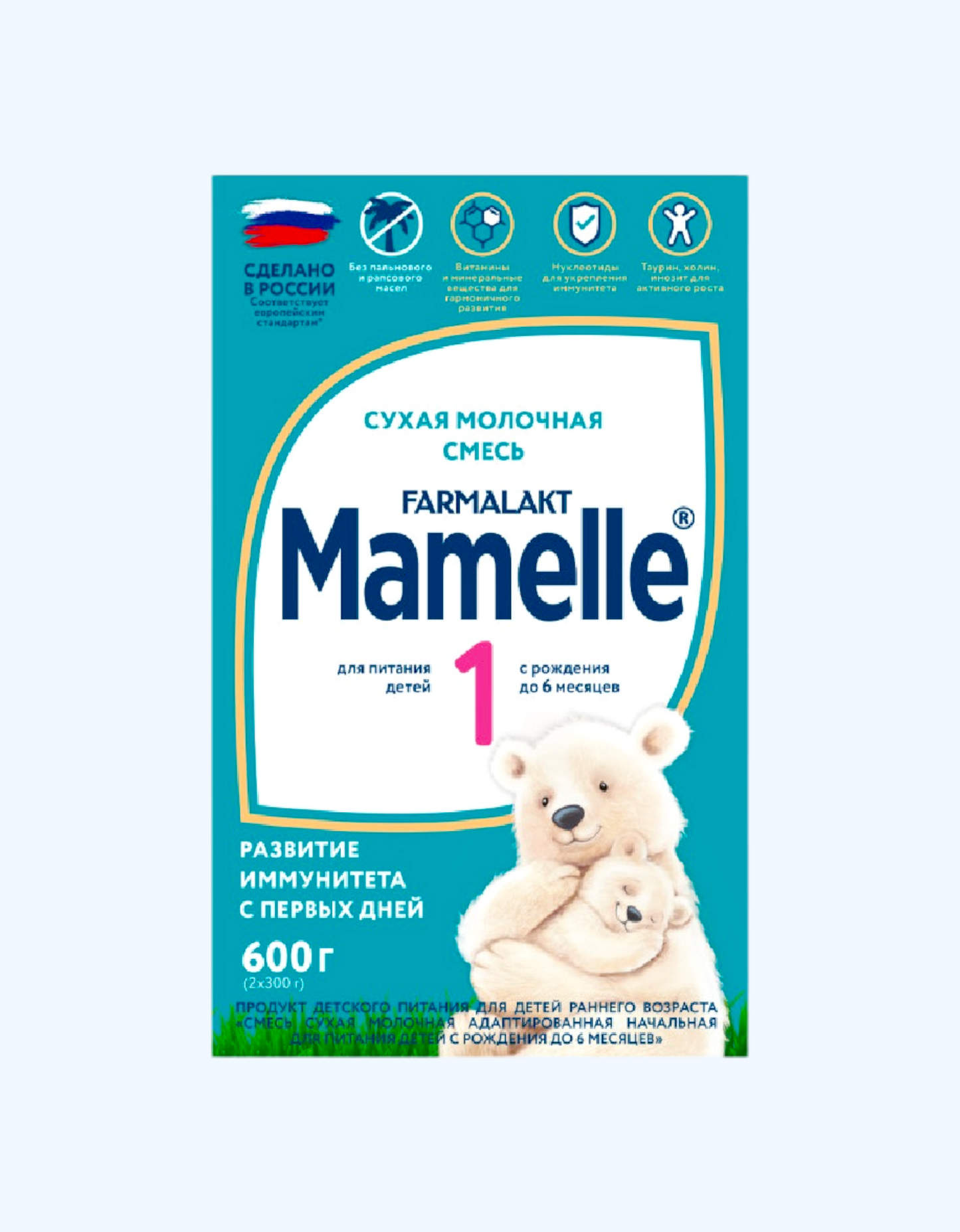 Mamelle Premium 1, 0-6 мес., Смесь сухая молочная адаптированная начальная , 600 г