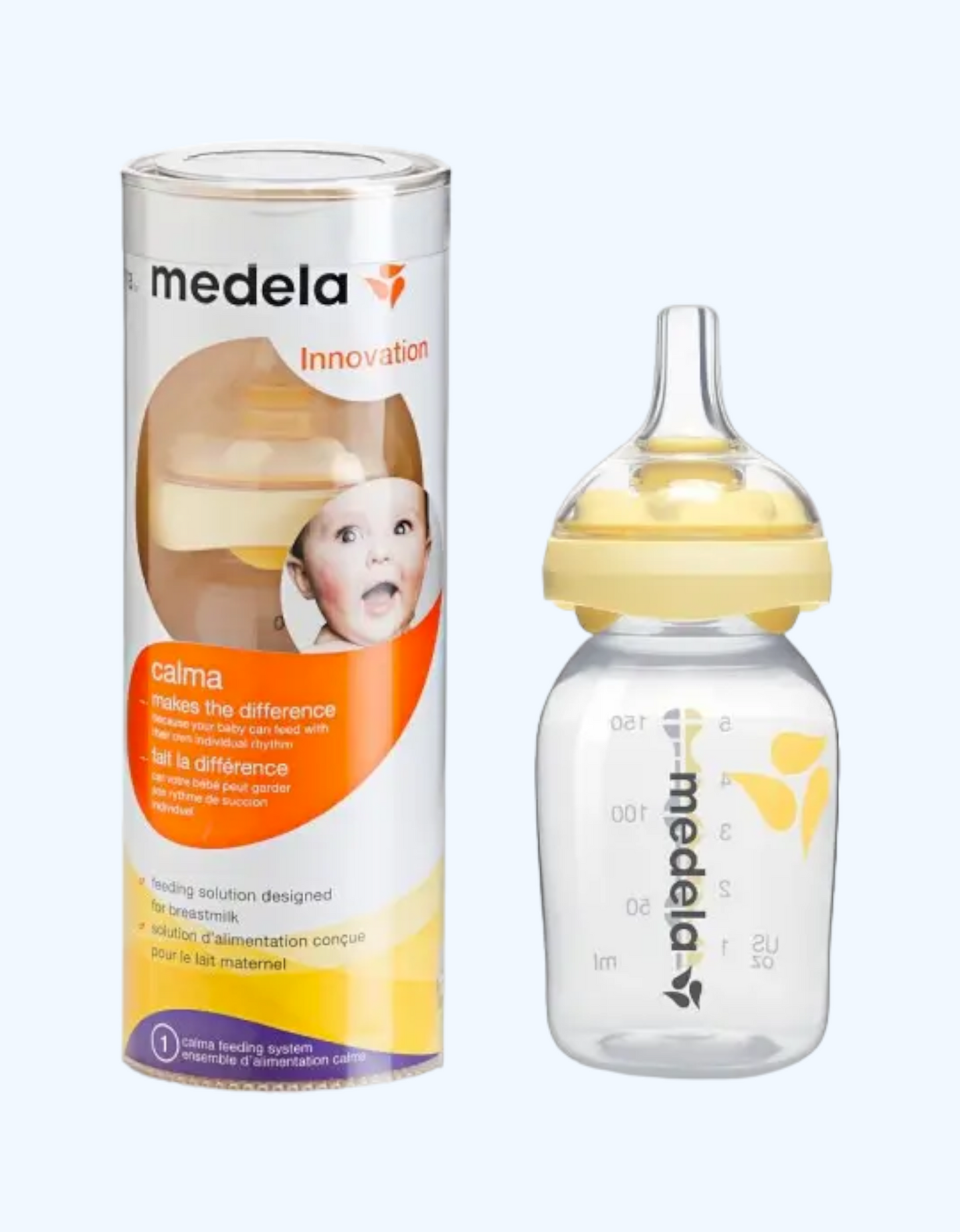 Medela Бутылочка PP с соской Calma без BPA, 150 мл