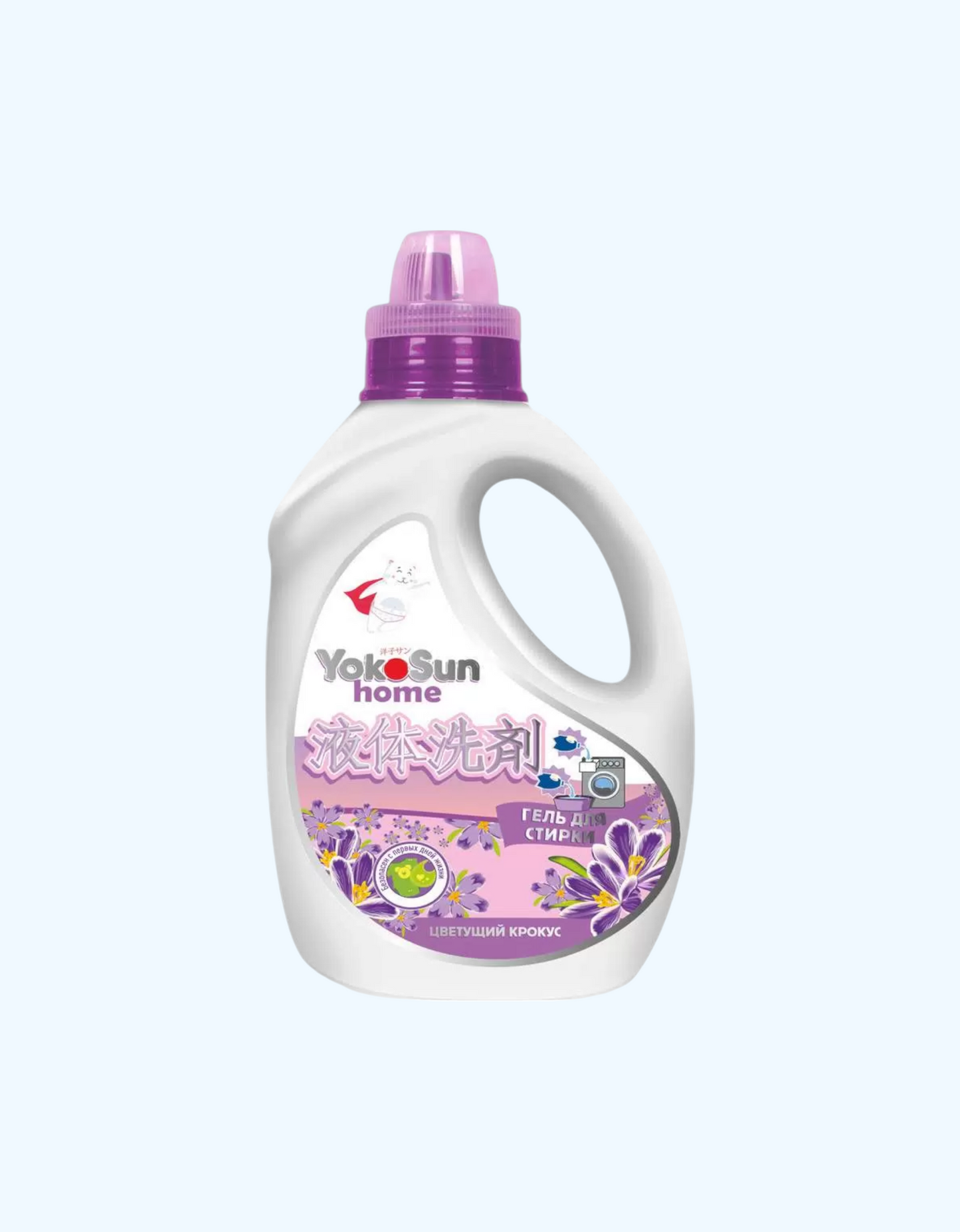 YokoSun yuvish jeli "Blooming crocus", 1/2,1 l