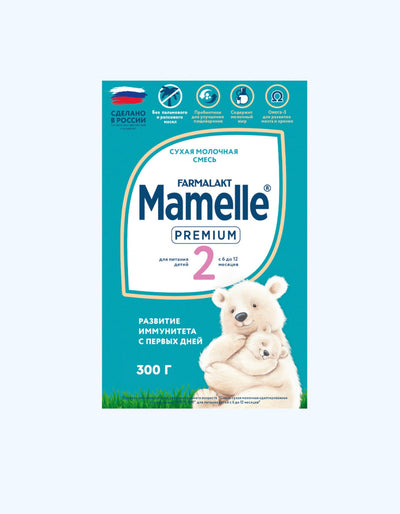 Mamelle Premium 2, 6-12 мес., Смесь сухая молочная адаптированная последующая, 300 г