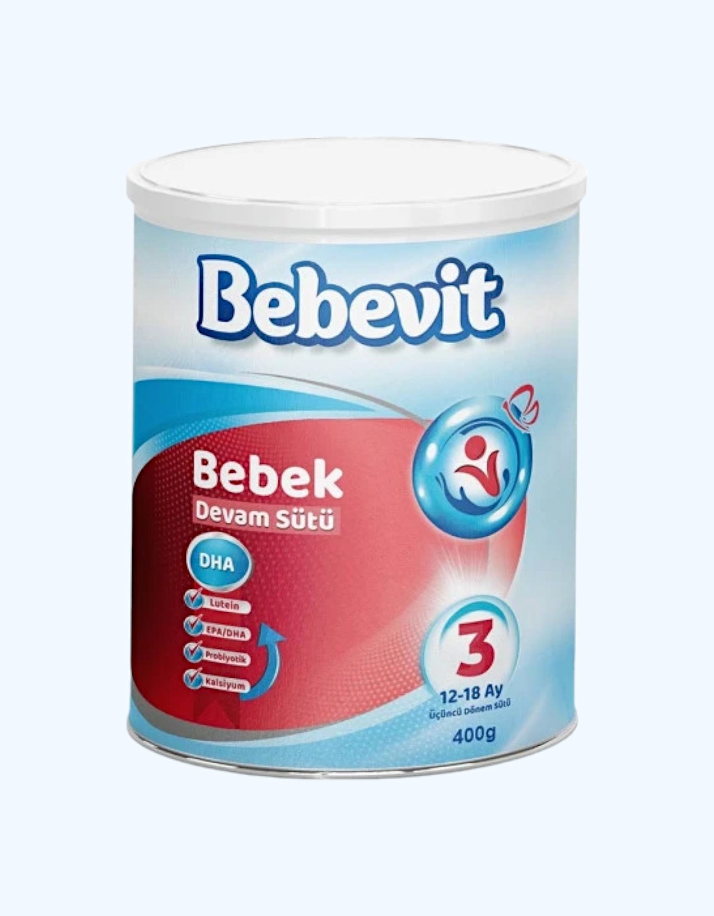 Bebevit 3 chaqaloq formulasi, 12-18 oy, 400 g