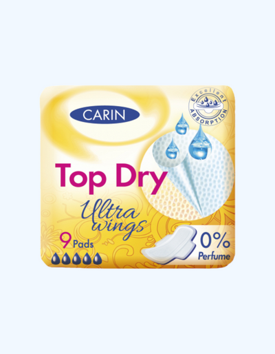 Carin Прокладки Ultra Wings, 5 капель, 9 шт