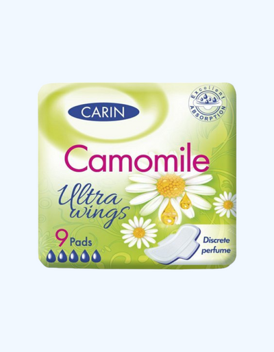 Carin Прокладки Camomile ultra, 5 капель, 9 шт