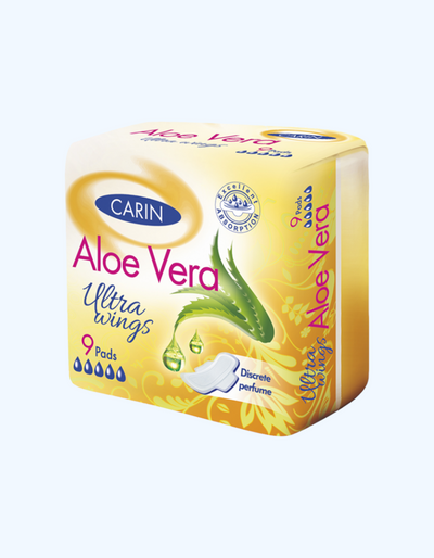 Carin Прокладки Aloe Vera Ultra, 5 капель, 9 шт