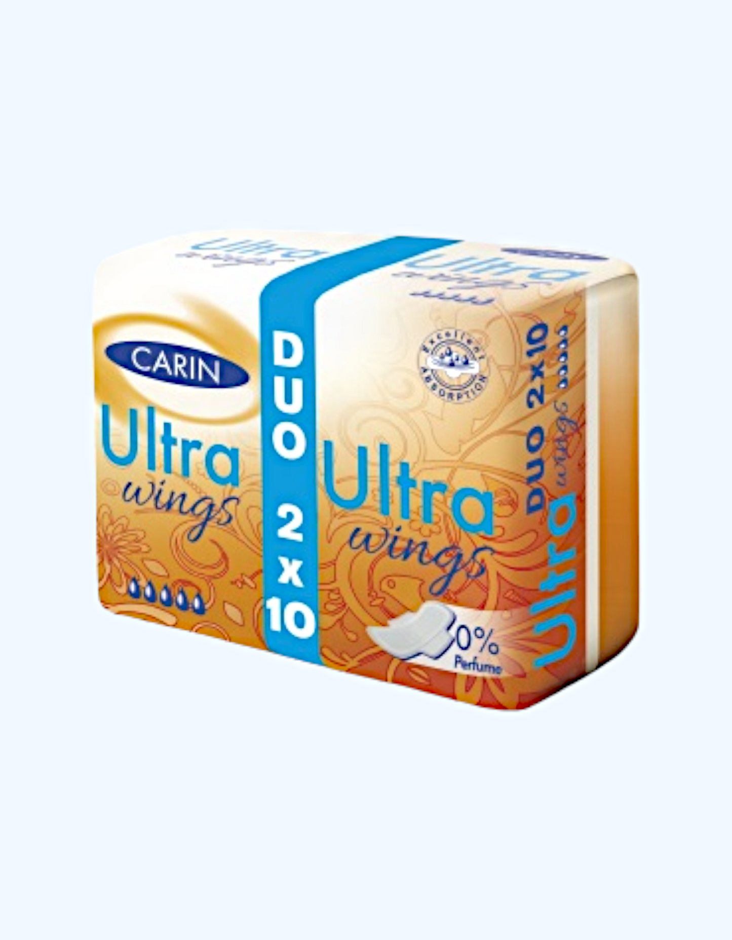 Carin Прокладки Ultra Wings Duo, 5 капель, 20 шт