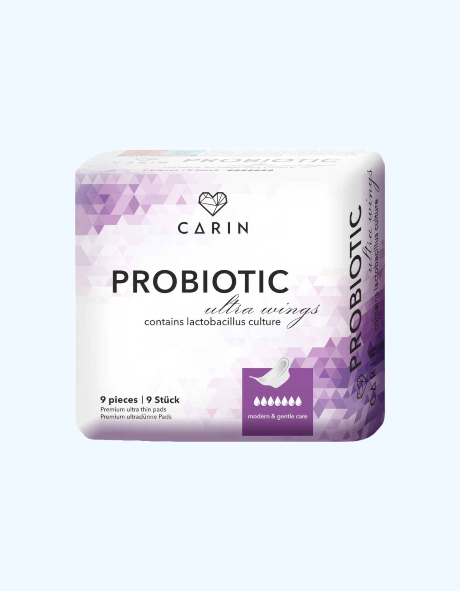 Carin Прокладки ProBiotic, 7 капель, 9 шт – Chado