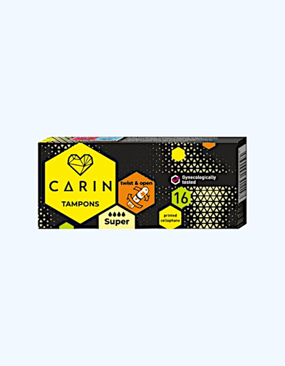 Carin Тампоны super, 4 капель, 16 шт