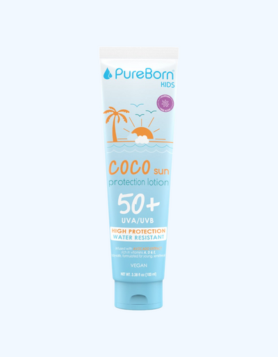 PureBorn Kids Солнцезащитный лосьон "Coco Sun" SPF50+, 100 мл