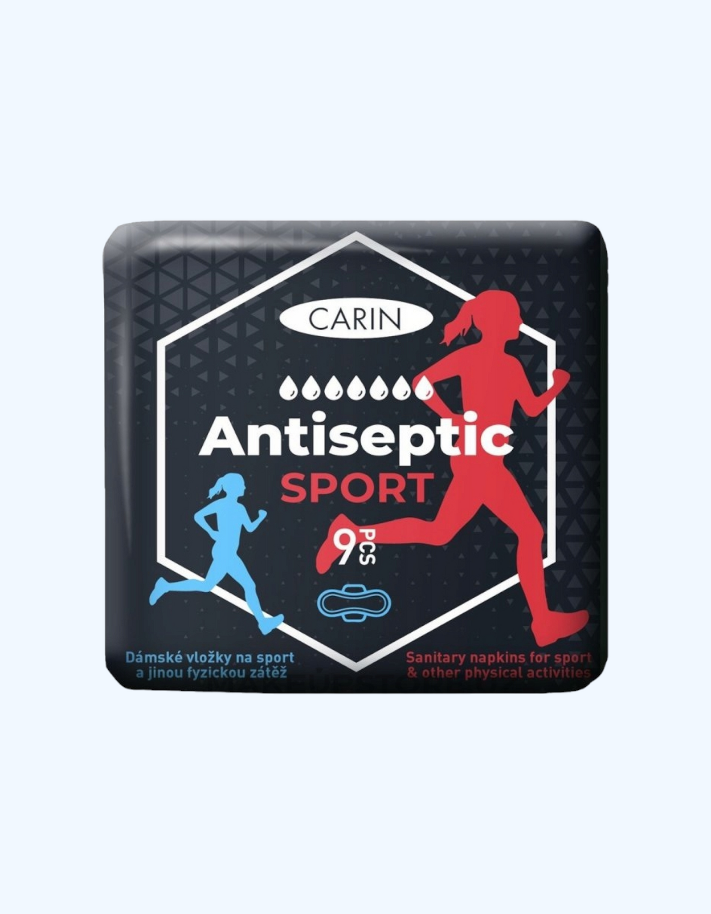 Carin Прокладки AntiCeptic Sport, 7 капель, 9 шт