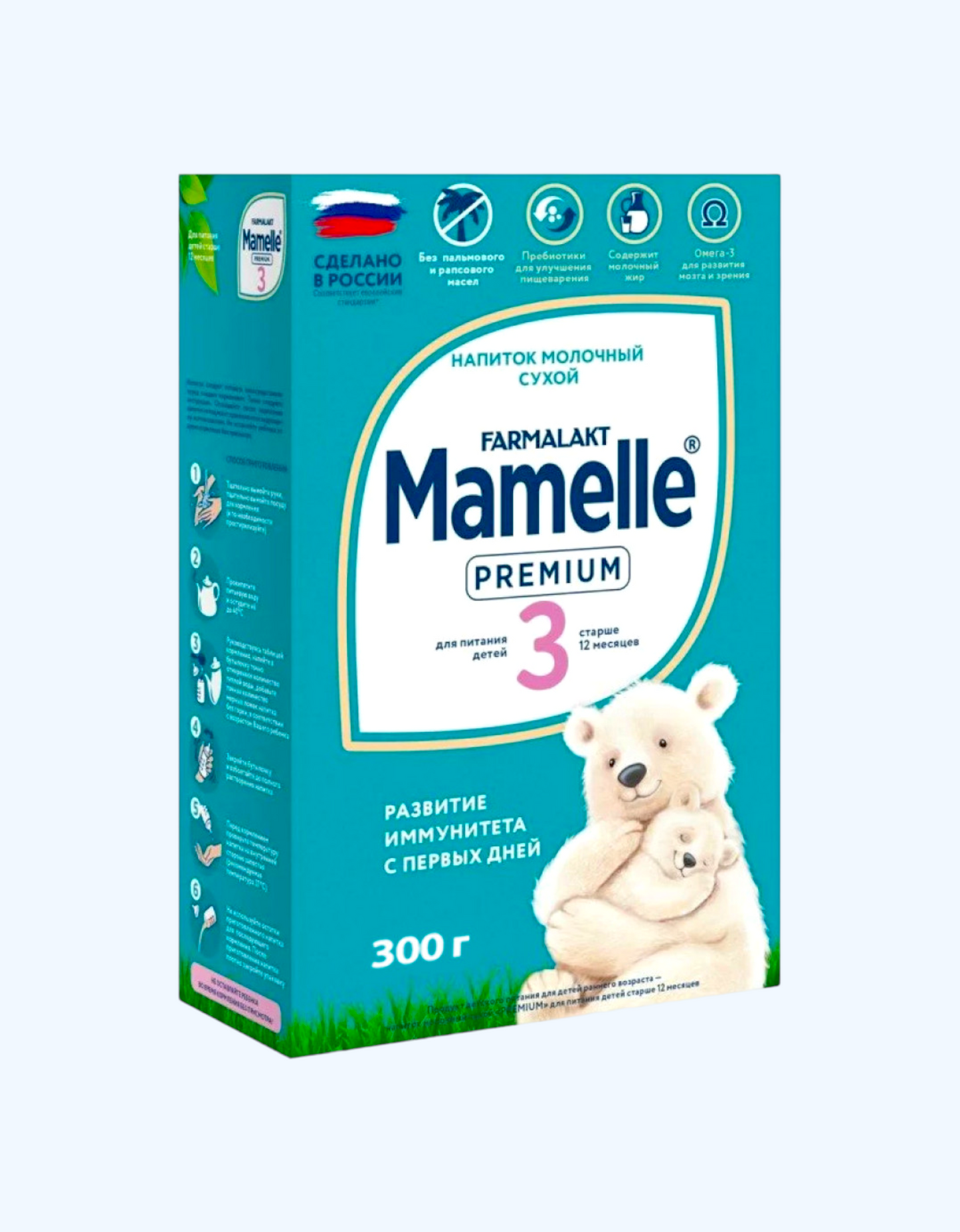 Mamelle Premium 3, напиток молочный сухой, 12+ мес, 300 г