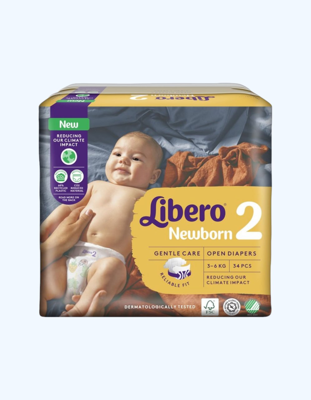 Libero Yangi tug'ilgan 2, Chaqaloq tashuvchilar, 0-2,5 kg, 34 dona