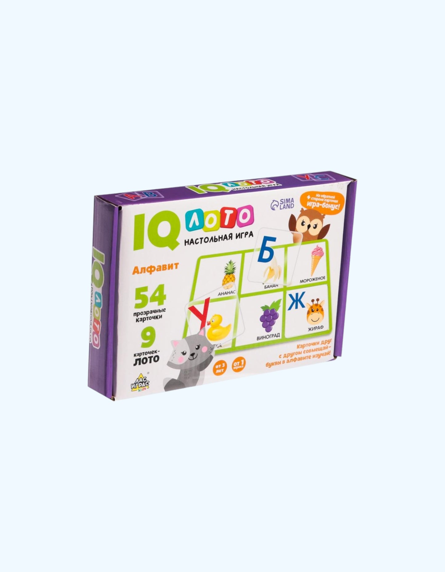 БукваЛенд Настольная игра IQ Лото