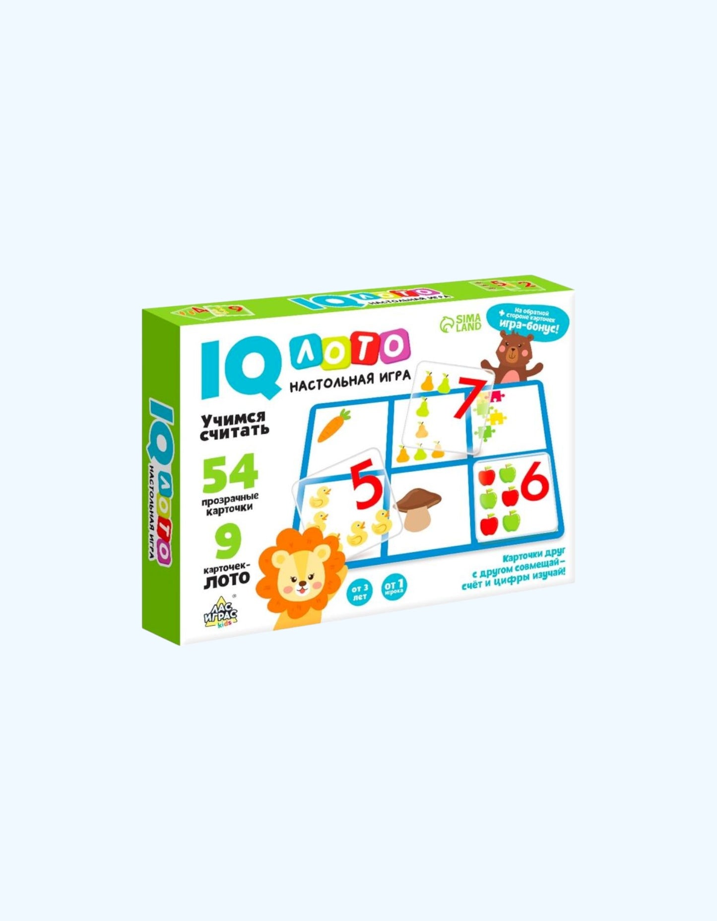 БукваЛенд Настольная игра IQ Лото