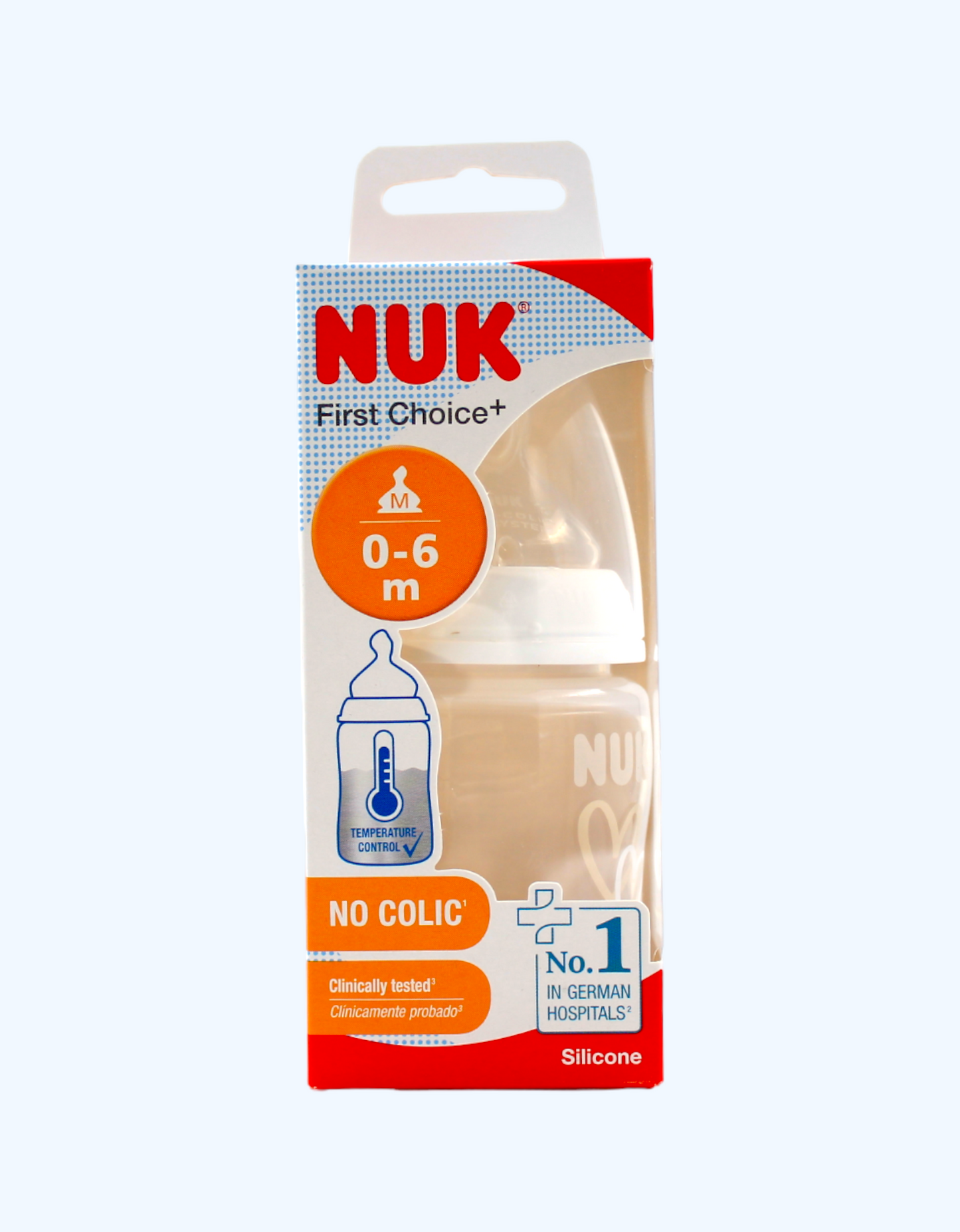 Nuk Bottle FC+ Temp silikon nipelli, timsoh, 150 ml