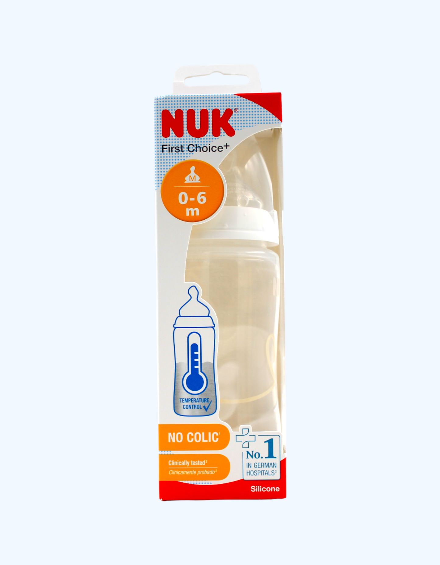 Nuk Bottle FC+ Temp silikon nipelli, timsoh, 300 ml