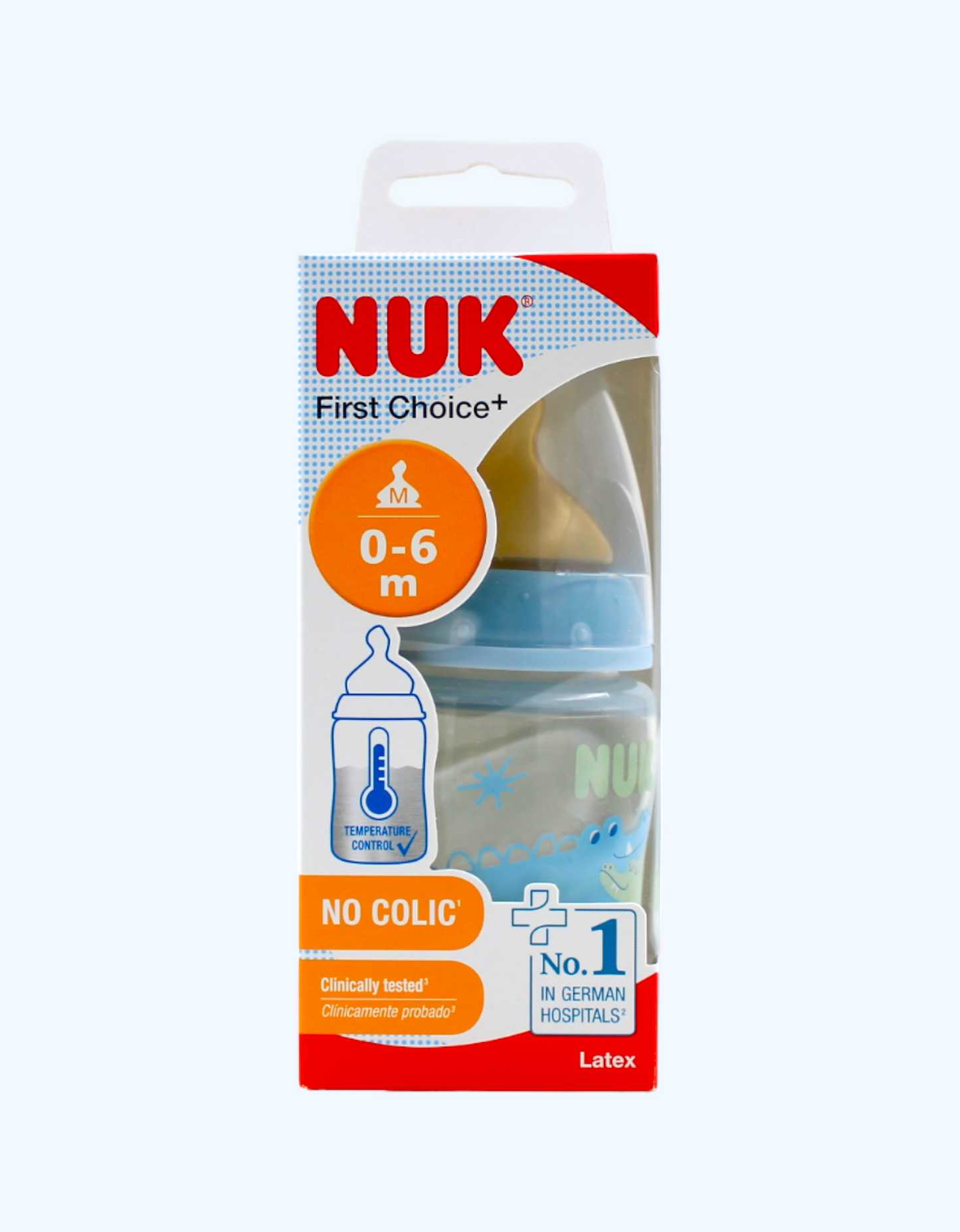 Nuk Bottle FC+ Temp, lateks nipelli, 150 ml