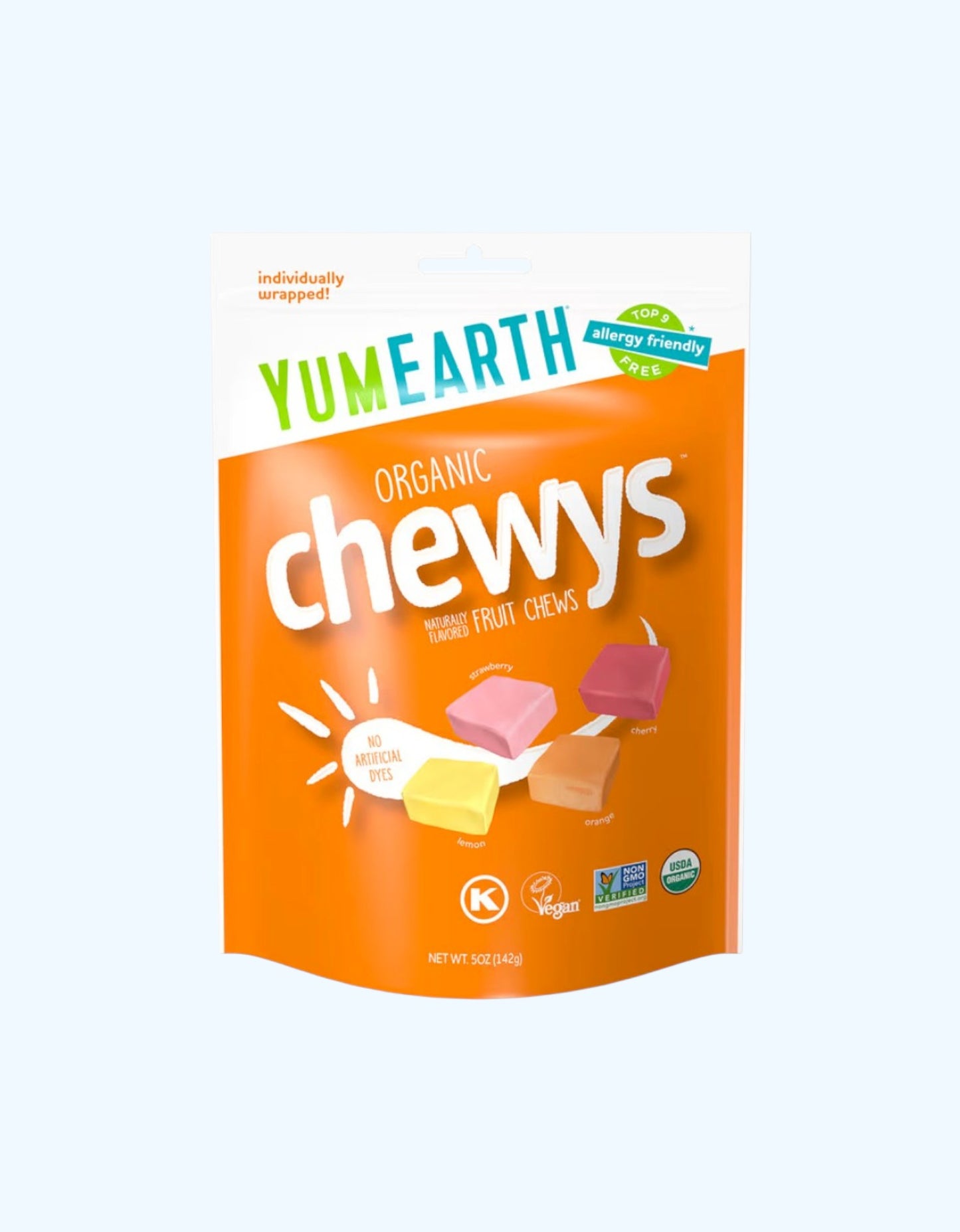 YumEarth Жевательные конфеты, фруктовые, 142 г