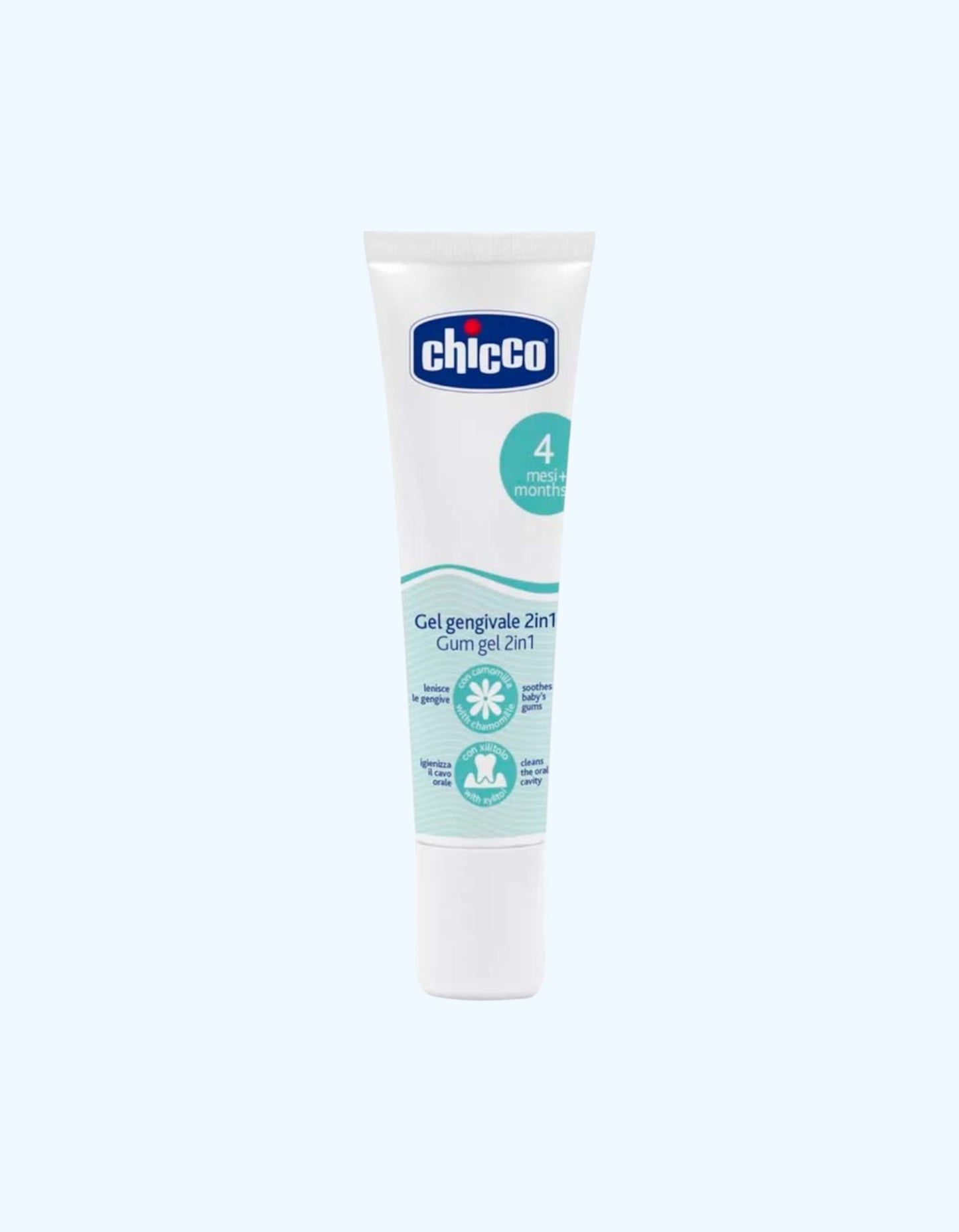 Chicco Гель для полости рта и дёсен 2 в 1, 4+ мес., 30 мл