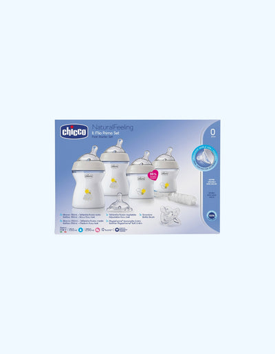 Chicco Natural Feeling Набор бутылочек и сосок, 0+ мес.