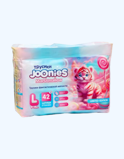 JOONIES Трусики Marshmallow, L 9-14 кг, 42 шт