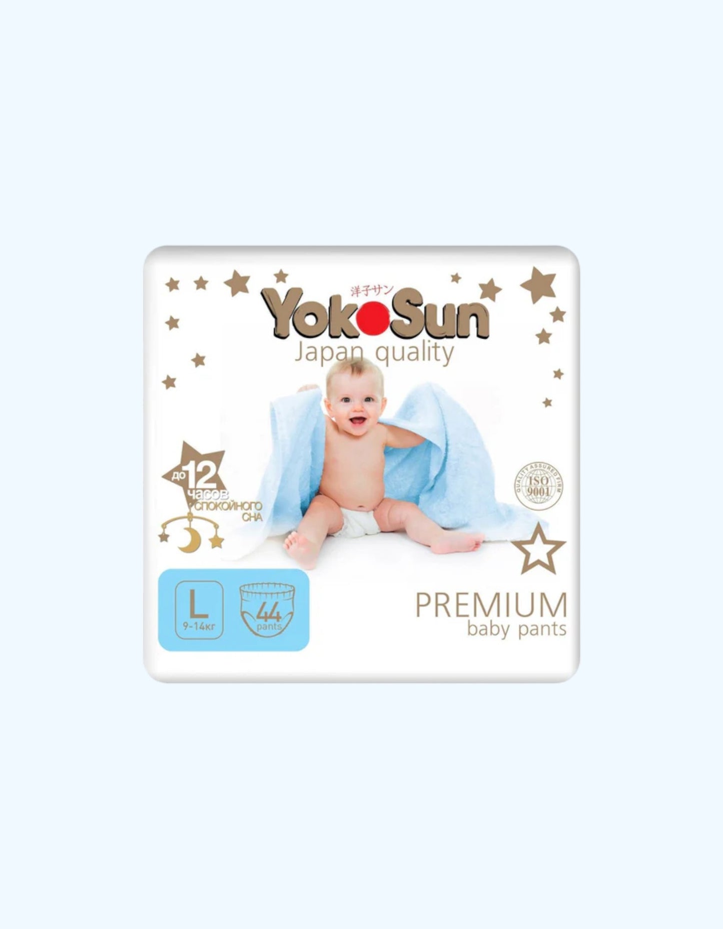 YokoSun Подгузники-трусики Premium, L, 9-14 кг, 44 шт